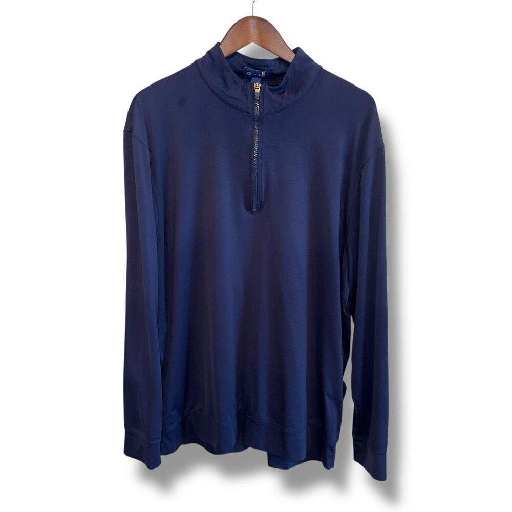 Stitch Golf Navy Blue 1/4 Zip Golf Performance Sweat Shirt Men’s Sz XL